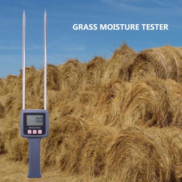 Portable Hay Moisture Meter for Forage grass, Leymus chinensis, Emperor bamboo grass, testing fibre ,cereal straw,bran TK100H