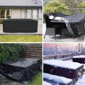 420D Oxford Furniture Dustproof Cover For Rattan Table Cube Chair Sofa Waterproof Rain Garden Outdoor Patio Protective Case Blac