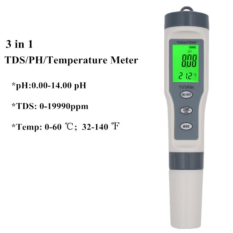 3/4/5/7 in 1 PH Meter TDS EC ORP Salinity S. G Temperature Meter With Backlight Digital Water Quality Monitor Tester 40% off