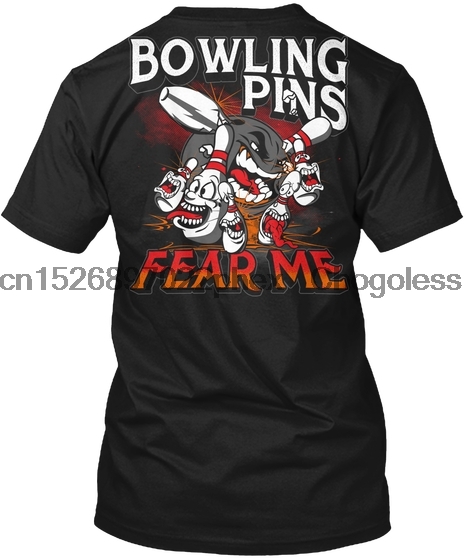 Bowling Pins Fear Me Tagless Tee T-Shirt