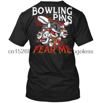 Bowling Pins Fear Me Tagless Tee T-Shirt