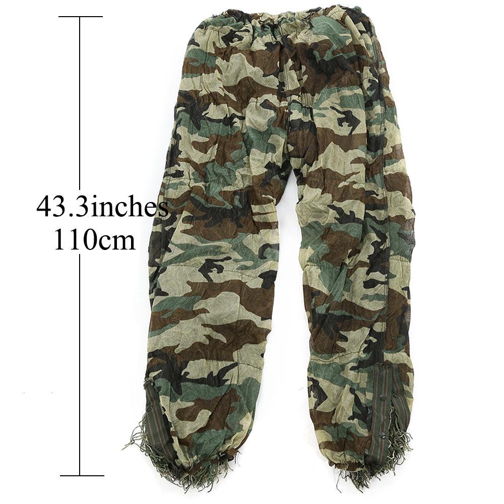 3D Universal Camouflage Suits Woodland Clothes Adjustable Size Ghillie Suit For Hunting Army outdoor Sniper Set Kits