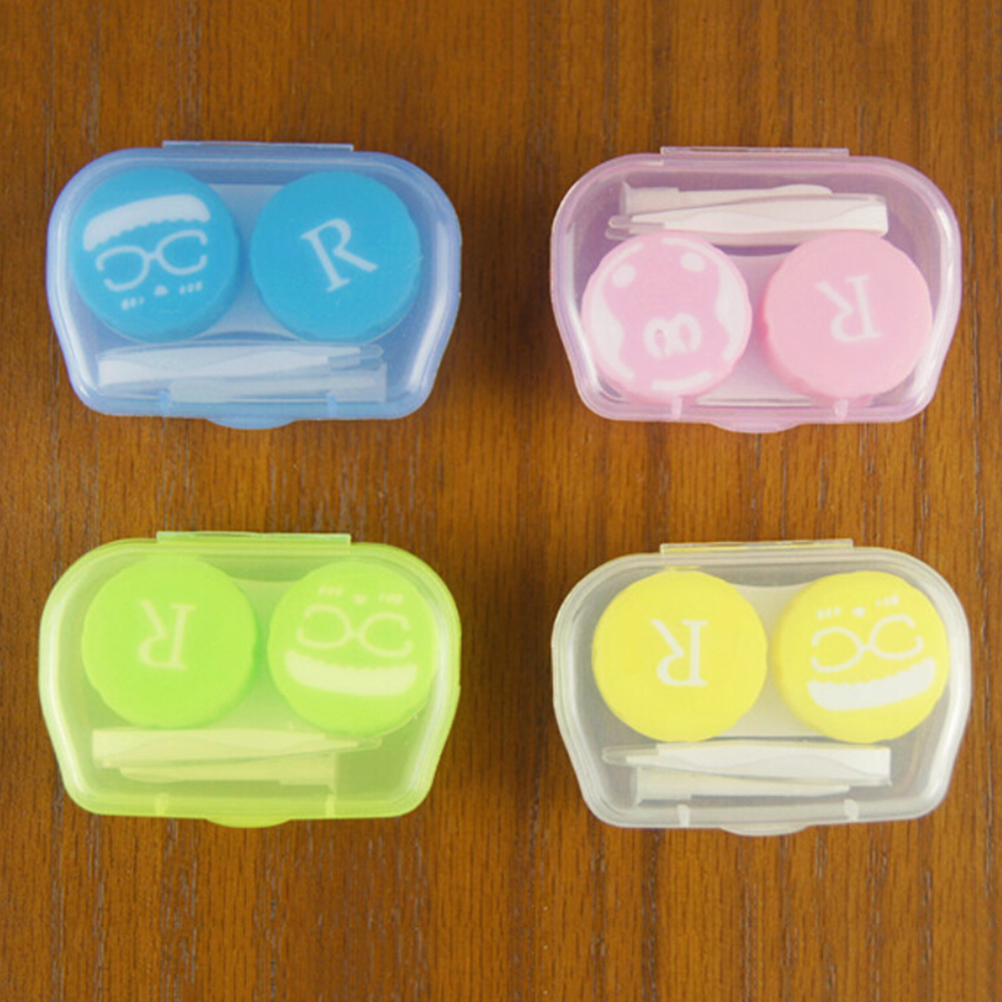 Portable Travel Glasses Contact Lenses Box Contact Lens Case For Eyes Care Kit Holder Container Gift 6.5 X 4 X2cm