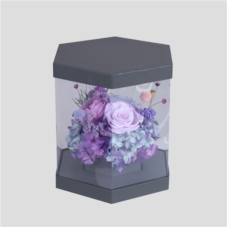 Gift Flower Packaging Box Transparent Jpg