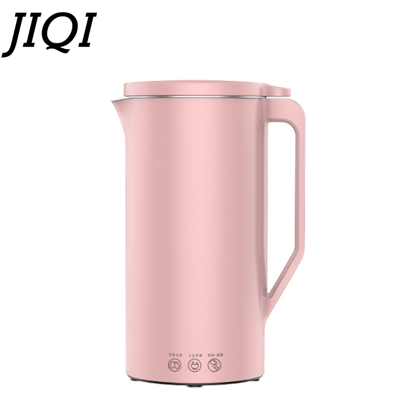 JIQI 350ML Automatic Soy Milk Machine Mini Fruit Maker Juicer Vegetable Extractor Food Blender Filter Free For Soybean 110/220V