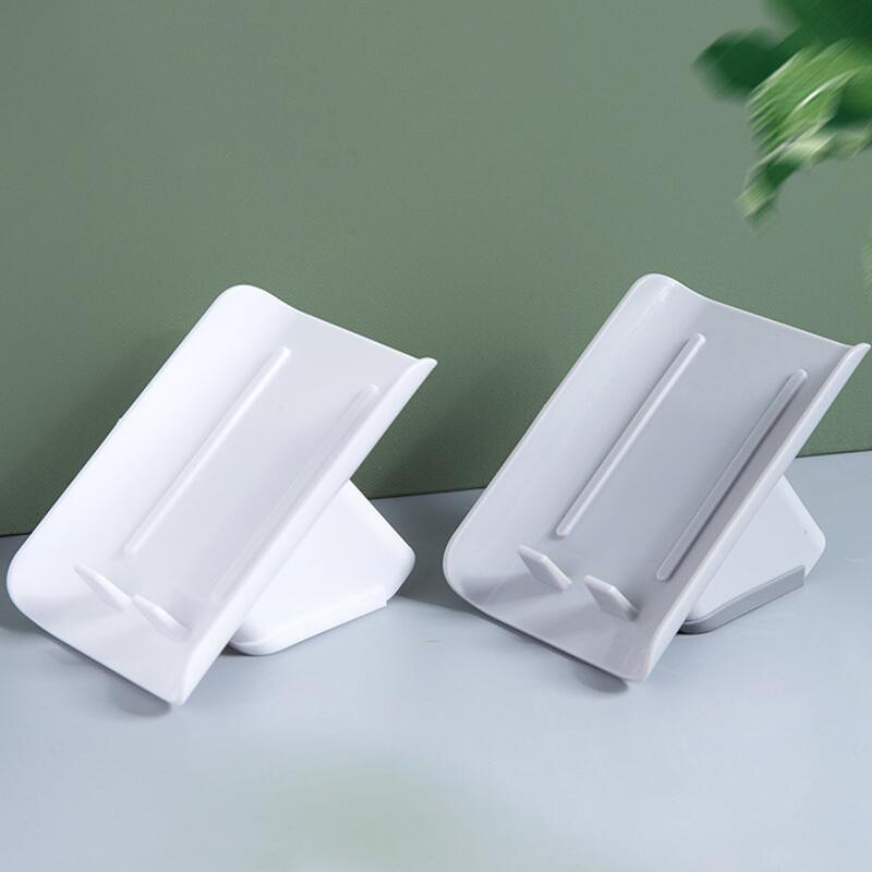 Creative Vertical Geometric Soap Holder Bathroom Non-slip Drain Soap Tray Soap Dish Bathroom Punch-free Soap Dish Accessories
