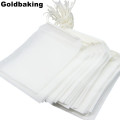 100 Pieces Disposable Filter Empty Teabags Drawstring Herb Loose Tea bag Tea Filter Bags 10*12cm