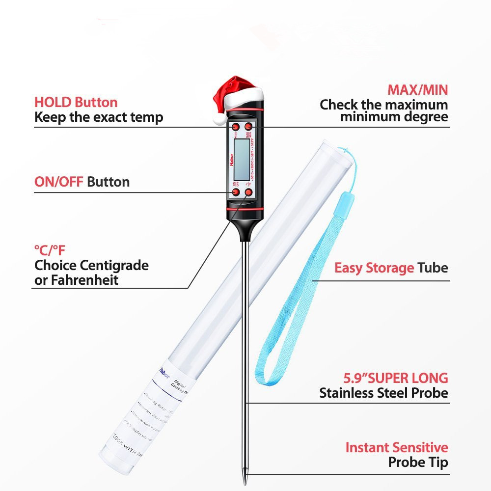 LCD Display Digital Cooking Kitchen Meat Food BBQ Grill Thermometer