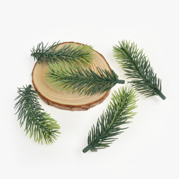 10pcs Pine Branches Artificial Fake Plant Artificial Flower Branch Christmas Party Decoration DIY Bouquet Gift Box Accessorie