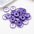 50PCS Mushroom Hole Button Disc Loose-leaf Flip Notebook Binding Buckle Office Plastic 24MM Binder Rings Discs