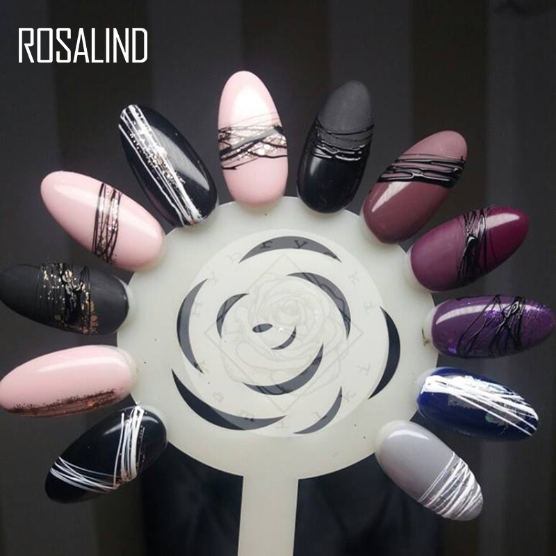 ROSALIND Gel Spider Line For Nails Art Gel Polish UV Painting Gel Nail Polish Spider Gel Lacquer Web Sticker Gel Polish Nail Art