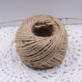 Natural Jute Twine 50Meters 2mm Hessian Burlap String Hemp Rope for Wedding Home Decoration Cord Bag Shoes Gift Package Supplies