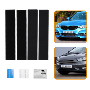 1 set License Plate Holder Set Frameless License Plate Self-Adhesive Adhesive Fastener License Plate Magic Pad for Vehicle