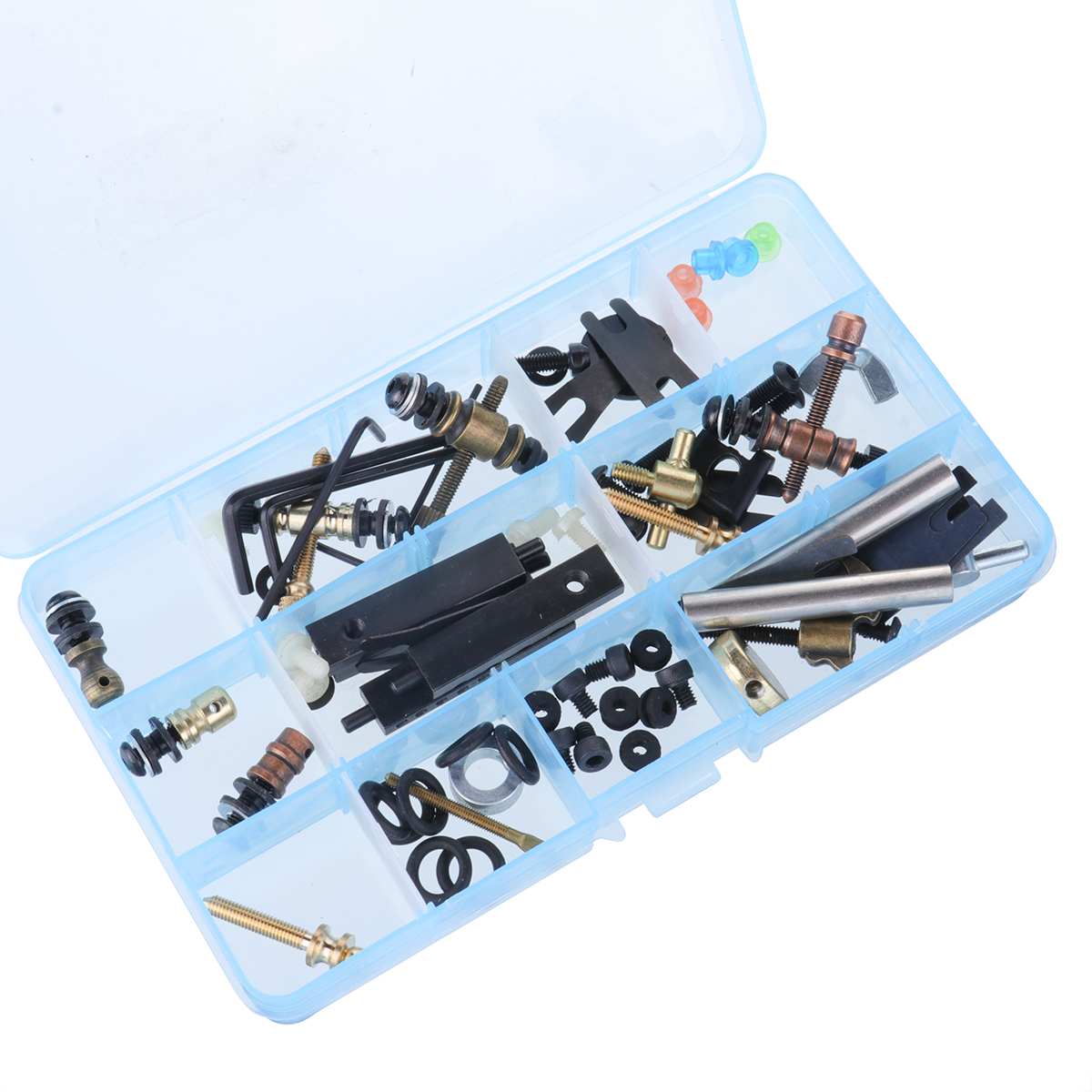 DIY Tattoo Accessories Parts Screws Kit Tattoo Guns Machine Repair Tools Maintenance Tools Set Assortment Storage Box Supplies