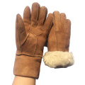 Winter Gloves Special Women and Men Warm Woolen Mittens 100% Real Leather Wool Fur Gloves Lovely Girl Sheepskin Leather Gloves