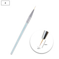 7pcs Nail Brush Set Painting Phototherapy Brush Hook Line Tool Diamond 7 Colors Acrylic Nail Brush