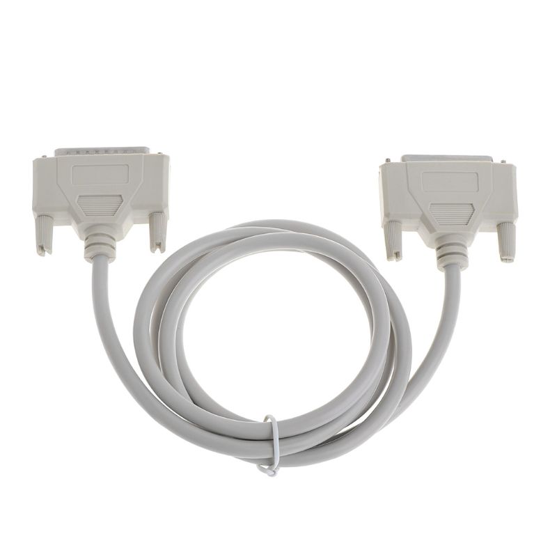 Printer Cable DB25 Male to Female 25 Pin Extension Line Parallel Port Computer 1.5m