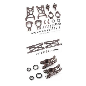 Aluminum front +rear suspension arm set & front+rear hub carrier set for 1/5 rofun/rovan F5 RC Truck MCD parts