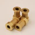 Brass MXL 20 teeth Timing Pulley Bore 8mm(D Shape) for belt width 15mm MXL-20 teeth Copper MXL Pulley 20 teeth