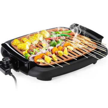 Nonstick Electric Indoor Smokeless Grill Portable BBQ Grills Fast Heating Easy to Clean Square Griddle LBShipping