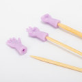 6pcs/lot Knitting Needles Point Protectors Needle Tip Stopper For DIY Weave Knitting And Sewing For Mom Sewing Tools Accessories