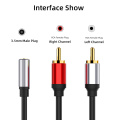 Robotsky RCA Cable 2 RCA Male to Female 3.5mm Jack Adapter Audio Aux Cable For MP3 Edifer Home Theater DVD VCD 2RCA audio cable