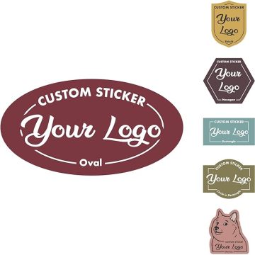 Personalized Stickers For Oval Logo