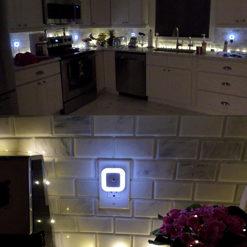 PATIMATE Wireless LED Night Light Sensor Lights EU US Plug Night Lamp For Bedroom Decoration Corridor Lamp Baby Night Light