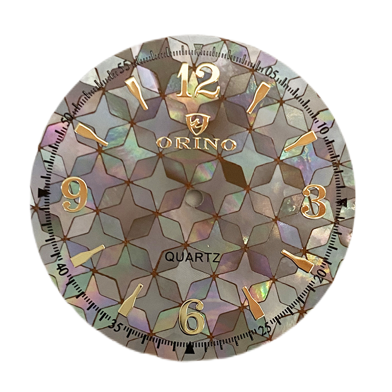 colorful Mosaic watch dial 