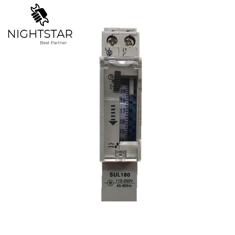 SUL 180A 15 Minutes Mechanical Timer 24 Hours Programmable Din Rail Timer Time Switch Relay Measurement Analysis Instruments