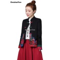 2021 chinese kimono cardigan hanfu blouse traditional chinese clothing for women embroidery qipao tops chinese qipao blouse