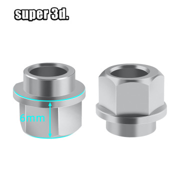 5/10pc 3D printer Openbuilds Eccentric Spacer V Wheel Eccentric Column isolation Screw nut V slot Stainless Steel bore 5MM 6MM