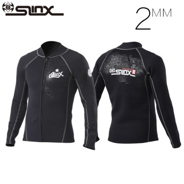 Slinx 2mm Neoprene Scuba Dive Clothing Snorkeling Jacket Wetsuit Top Coat High Elastic Spearfishing Kite Surf Windsurf Swimwear