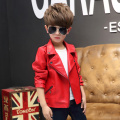 Spring Children's Clothing PU Clothes Girls Jacket Coat Clothes Children's Jacket Girls Boys Zipper Clothing Coat Clothing