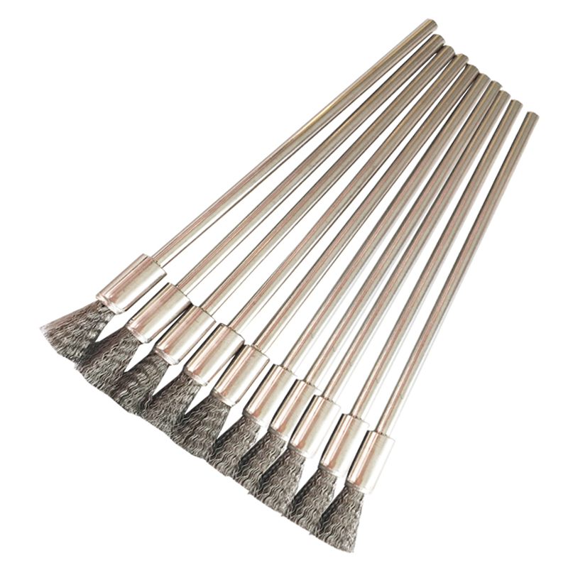 YEODA Long Rod Stainless Steel Brush Mini Brush Copper Wire Brush Electric Grinding Cleaning Rust Removal And Polish