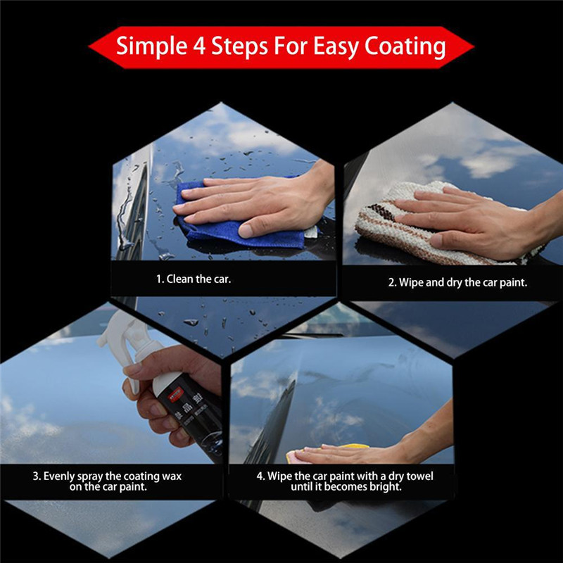 Car Nano Ceramic Coating Polishing Spraying Wax Painted Car Care Nano Hydrophobic Coating Ceramic 120/273/500ML