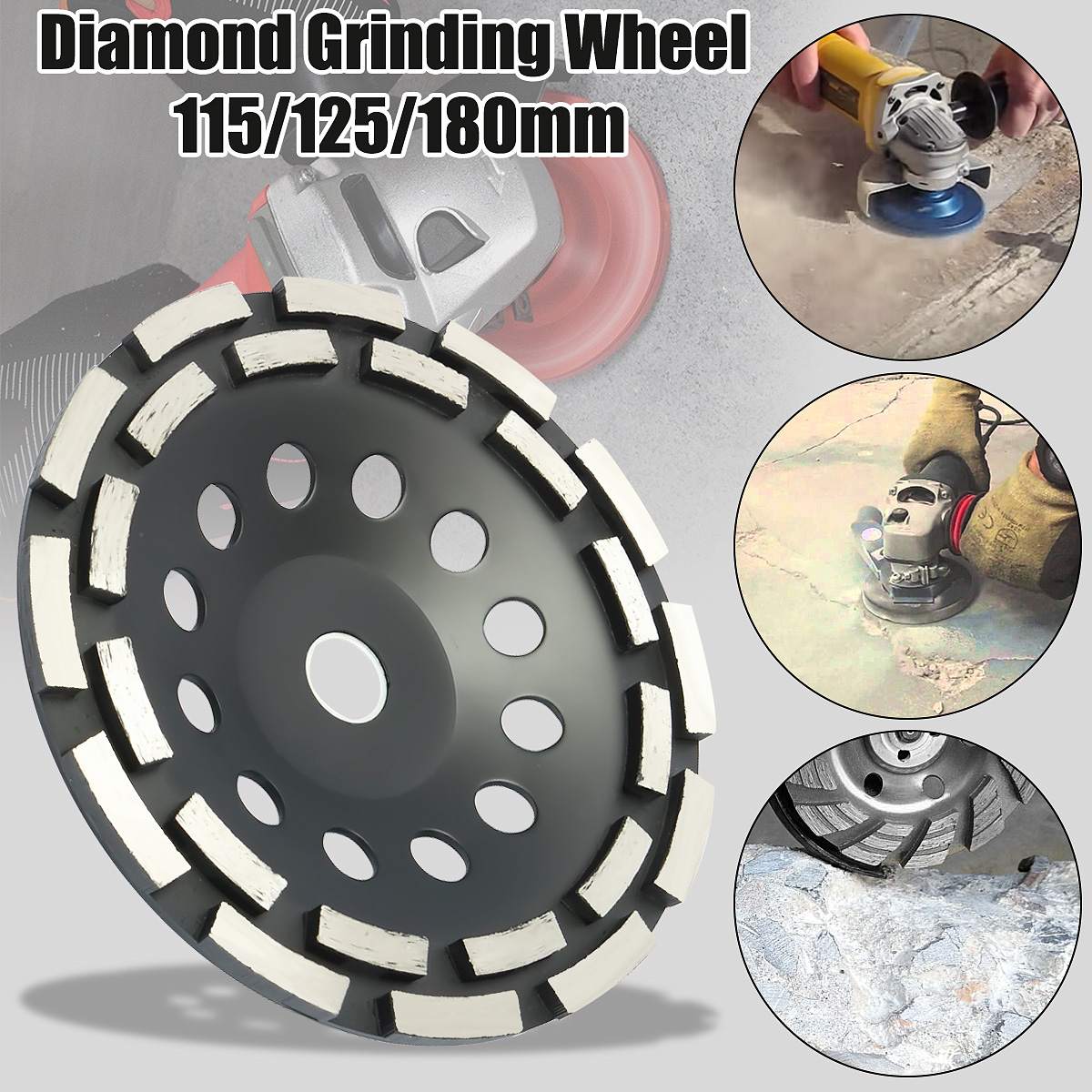 115/125/180mm Diamond Segment Grinding CUP Wheel Disc Grinder Concrete Stone