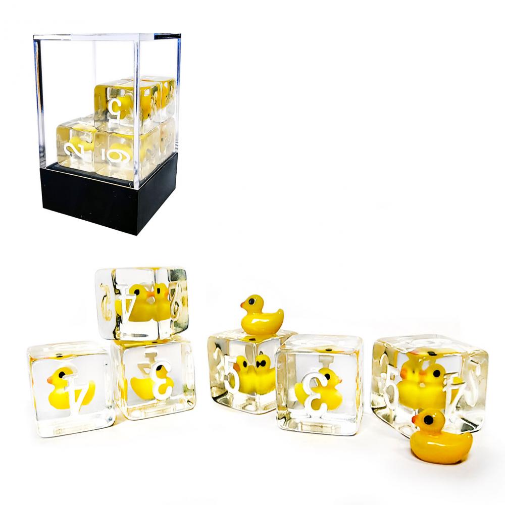 16mm D6 Duck Dice Game Set 1