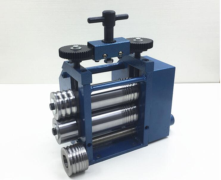 Jewelry Rolling Mill Tablet Machine craft jewelry tool and Equipment newest BLUE Rolling Mill ( 4 ROLLERS ), Hand Operated