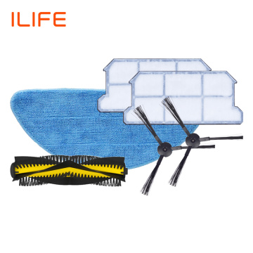 ILIFE V7s Plus Spare Replacement Kits Filter Mop Cloth Side Brush