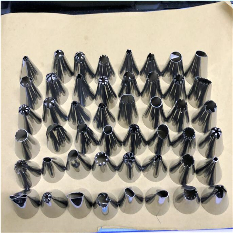 Cake Decorating 48Pcs/set Good Quality Stainless steel Icing Piping Nozzles Pastry Tips Set Cake Baking Tools Accessories