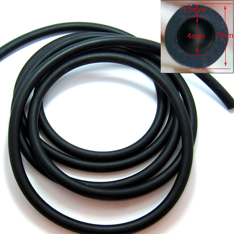 3 x 6mm / 4 x 7mm Black epdm rubber auto wipers water pipe water spray nozzle connecting tube rubber hose for car