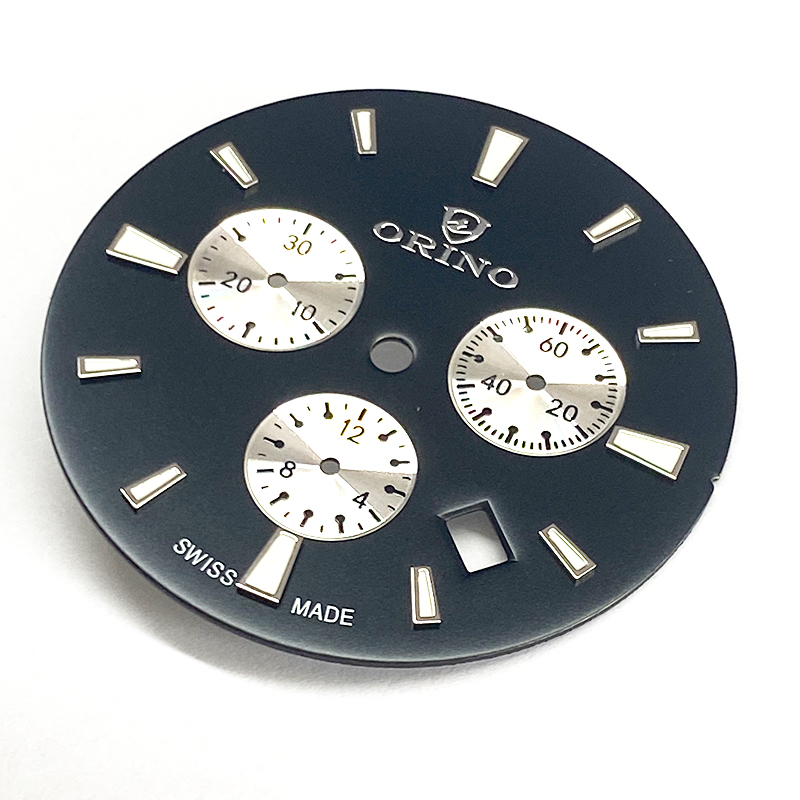casual watch dial with 3 small eyes