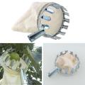 New Metal Fruit Picker Convenient Fabric Orchard Gardening Apple Peach High Tree Picking Tools