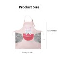 Super Thick Wear-Resistant Home Cooking Wipeable Apron Cartoon Animal Print Waterproof Apron Household Kitchen Supply TSLM2