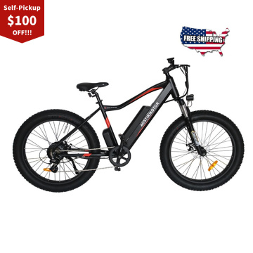 AOSTIRMOTOR Electric Bike 48V 10.4Ah Lithium Battery EBike 750W 7 Speed Fat Tire Electric Mountain Bicycle