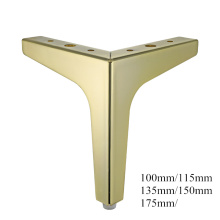 4pcs Hardware Metal Furniture Legs Square Cabinet Wood Table Legs Gold for Sofa Feet Foot Bed Riser furniture accessories