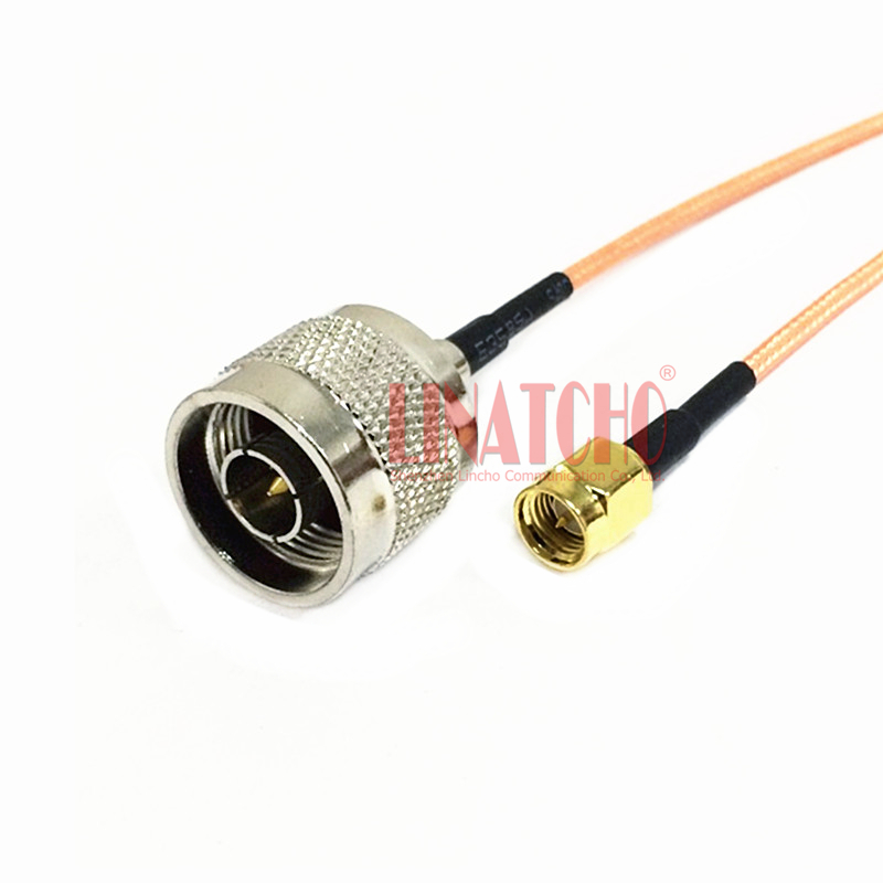 GSM 3G 4G Communication Antenna 50cm Low Loss RG316 N Male Plug to SMA Male Pigtail Cable