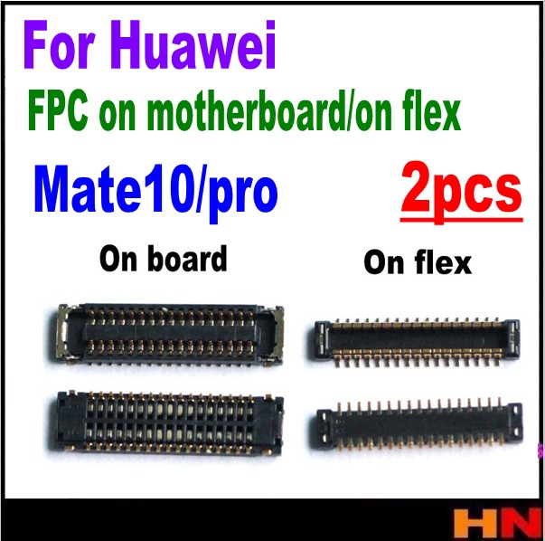 2pcs For Huawei mate 10 mate10 pro LCD display dock charger flex FPC Connector On Motherboard Mainboard Mobile Phone Flex Cables