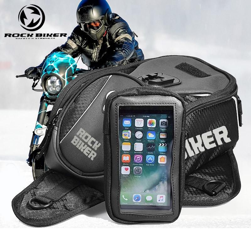 Waterproof Motorcycle Bags Magnetic Oil Tank Bag Mochila Moto Removable Phone Holder Phone Navigation Case Motorbike Touring Bag